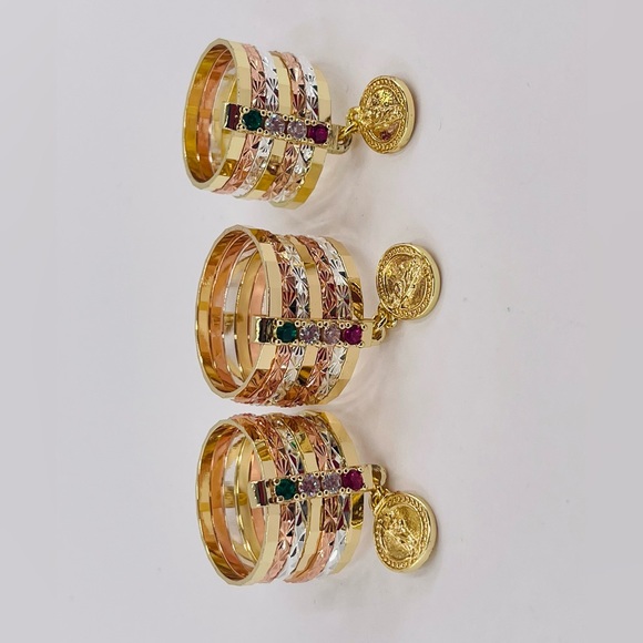 weekly rings image San Judas gold plated 14k size 7 8 9 10 $15 EACH - Picture 6 of 7